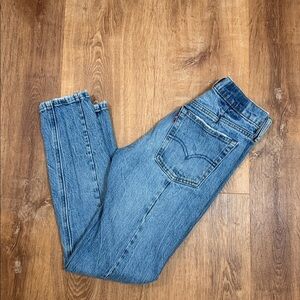 Women’s Levi's Altered 501 Skinny Jeans in Blue with Distressing size 24 x 28